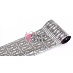 Folii de transfer, folie de unghii Gri cu model F042